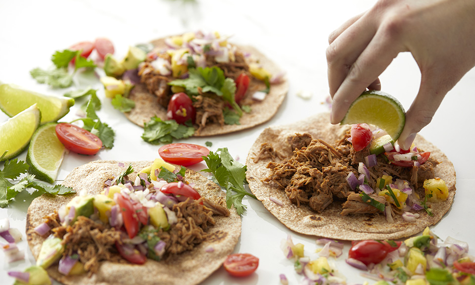 Pork Tacos with Pineapple Salsa Recipe Russell Hobbs